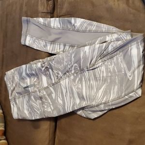 Grey/White Leggings